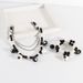 Halloween Skull Beaded Necklace Personality Funny Splicing Color Necklace_ipsvogv.com