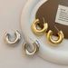 Women's Earrings Geometric Hoop Simple, Fashionable Versatile Earrings, Niche Design, High-end And Earrings_ipsvogv.com