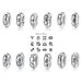 Women's Jewelry Original Design New 12 Constellations S925 Silver Spacer Beads Simple Style Fashion Color Zircon Diy Accessories_ipsvogv.com