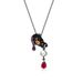 Freshwater Pearl Ruby Necklace Clavicle Chain Trendy Original Necklace Silver Dark Style Skull Pendant Female_ipsvogv.com