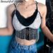 Full diamond tassel chest chain women sexy fashion bikini underwear chain suspender accessories female_ipsvogv.com