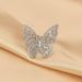 Three piece set of popular butterfly element rings, earrings, and necklaces r7146-e6092-x6092_ipsvogv.com