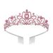 Crystal Diamond Bridal Wedding Hair Crown Birthday Headdress Hair Accessories Ball Crown Car Show Performance Headband_ipsvogv.com