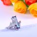 Cao Shiqi Colorful Topa Stone Diamond Female Creative Personality Inlaid Rainbow Ring_ipsvogv.com