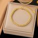 Hot Selling Gold Titanium Plain Simple Temperament Rope Chain Stainless Steel Vacuum Electroplating_ipsvogv.com