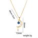 Necklace Women's New Blue Small Star Moon Niche Zircon Necklace Light Luxury High-end Design Sense Collarbone Neck Chain_ipsvogv.com