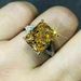 Cao Shi Handmade Luxury Four Claw Square Diamond Zircon Ring Women's Valentine's Day Gift Accessories_ipsvogv.com
