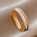 Flashing starry sky single and double row zircon titanium steel ring jewelry design light luxury couple diamond style does not fade_ipsvogv.com
