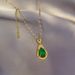 Water 【 】 Drop Sensation Warm Stone Light Luxury Charm Gorgeous Full Diamond Necklace Women's Versatile Clavicle 【 】_ipsvogv.com