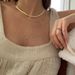 INS Japanese, Korean, Autumn And Winter Popular Simple Snake Bone Blade Double Layered Layered Strap Elegant Short_ipsvogv.com