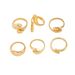 Jewelry Baroque Inlaid Pearl Geometric Irregular Alloy Ring Set_ipsvogv.com