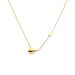 Paper Airplane Geometric Pentagonal Necklace Collarbone Titanium Steel Gold Women's Short Chain Jewelry_ipsvogv.com