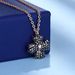 Version Double Sided Four Leaf Clover Necklace For Women Black And White Full Diamond Crystal Element Rose Gold Live Broadcast_ipsvogv.com