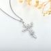 Retro Butterfly Cross Pendant Necklace Female S Sterg Sier Jewelry Processing_ipsvogv.com