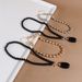 Beaded Two Piece Set Multi Layer Round Beaded Necklace Retro Water Drop Pendant Necklace_ipsvogv.com