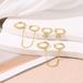 Brass With Real Gold Plating, Hot Selling Across, Flower Chain With Zircon, Fashionable And Versatile Women's Earrings Set_ipsvogv.com