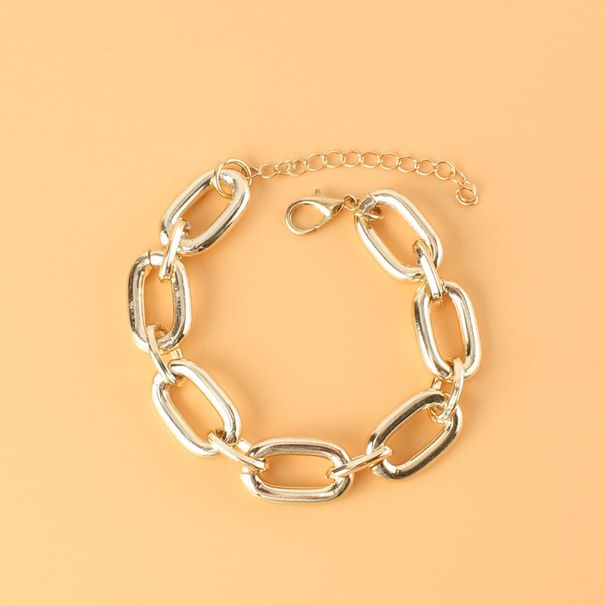 Retro Gold Thick Chain Set Temperament Punk Style Necklace Hand Jewelry Female_ipsvogv.com