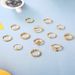 Personalized Geometric Love Moon Leaf Cross Joint 13 Piece Ring Set For Women_ipsvogv.com