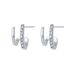 Women's Jewelry S925 Silver Needle Geometric Zircon Earrings Simple Lines Simple Niche Design Sense Net Temperament Earrings_ipsvogv.com