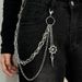 European And American Jewelry Personality Trend Pointed Beak Bird Head Metal Waist Chain Street Shot Fashion Hollow Rudder Multi-layer Trouser Chain_ipsvogv.com