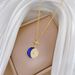 】 Star 【 Moon Mythical Light Luxury Charm Gorgeous Full Diamond Necklace Women's Versatile Clavicle Titanium Steel Chain 【 】_ipsvogv.com