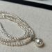 Universal Buckle Pendant S Pure Silver Shattered Silver, Shi Jia Qiangguang Pearl Double Layer Necklace, Unique Design,_ipsvogv.com