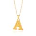 hot selling new product 26 English capital letters pendant necklace gold plated environmentally friendly vacuum plating necklace_ipsvogv.com