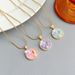 New Oil Painting Titanium Steel Necklace With A Light Luxury And High-end Feel, Korean Version Fashionable Ins Style_ipsvogv.com