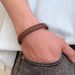for Men Stainless Steel Hip Hop Punk Cross Double Layer Handmade Woven Leather Bracelet_ipsvogv.com