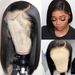 hot selling 13X4 Bone Straight Bob Front Wigs For Women HD Transparent Lace Frontal Glueless Wig Human Hair_ipsvogv.com