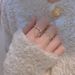 opening Chain Circular Silver Pure Zircon With Female Niche Design, Index Finger, Fashionable And Exquisite Layered Design, Finger,_ipsvogv.com