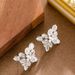 Korean Version Of New Exquisite Sweet Zircon Inlaid Butterfly With Full Diamonds, Feminine Temperament, Simple And_ipsvogv.com