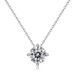 new Moissanite Pendant Female S925 Silver Four Claw Inlaid Moissanite Clavicle Chain Simple Fashion All Match_ipsvogv.com