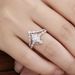 Sanjie Couple Water Drop Lace Crown Set Ring Female_ipsvogv.com