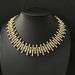 Fashion light luxury full diamond short necklace female hip hop flash diamond claw chain thorn collar_ipsvogv.com