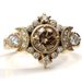 Sanjie Moonlight Star Coffee Color Ring Women's Fashion Versatile Zircon Jewelry Women_ipsvogv.com