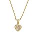 Men's Jewelry Niche Gold Plated Love Clavicle Chain Metal Hip Hop Accessories Sweater Chain Female Pendant Necklace Pendant_ipsvogv.com