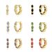 Women's Jewelry INS Same Style Geometric Horse Eye Multi Color Diamond Earrings Style Light Luxury Wave Earrings Female Design Ear Buckles_ipsvogv.com