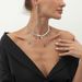Sweet And Cool Instagram Style Pearl Bead Design, Metal Heart Pendant, Tassel Necklace For Women_ipsvogv.com