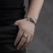 Bone Bracelet For Men, Bold Evil Dragon Head Taijiao Silver Bracelet, Niche Handmade Design_ipsvogv.com