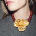 N12278ZA Nw Exaggratd Prsonalizd Flowr Pndant Nck Chain Womn's Swt and Atmosphric Multi Color Badd_ipsvogv.com