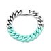 Men's Jewelry Trendy Paint Color Matching Bracelet Stainless Steel Cuban Bracelet Jewelry Niche Hip Hop Titanium Steel_ipsvogv.com