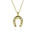 Zircon Copper Micro Inlaid Colored Zircon Horseshoe Necklace For Women Niche Design Light Luxury Temperament U Shaped Jewelry_ipsvogv.com
