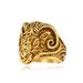 Retro goat head stainless steel ring ring men's personality domineering ram titanium steel wrench hand jewelry_ipsvogv.com