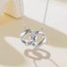 Necklace S Sterg Sier Mobius Double Ring Clavicle Chain Light Niche High End Necklace Jewelry_ipsvogv.com