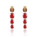 Designer Style Personalized Red Agate Earrings Insect Design High Grade S925 Silver Natural Gemstone Earrings_ipsvogv.com