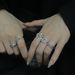 Sweet And Cool Pink Heart Full Diamond Zircon Butterfly Open Candy Light Luxury Niche Design High Sense Finger Ring_ipsvogv.com
