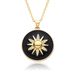 Sun Drop Pendant Necklace - Round Oil-Inlaid Clavicle Chain, Fashion Jewelry For Women, Versatile & Stylish Statement Piece_ipsvogv.com