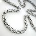 Cool Stainless Steel Men's 5mm width Byzantine Necklace Chain_ipsvogv.com