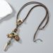 Fashion Double Layer Personality Retro Ethnic Style All Match Sweater Chain New Style Ancient Zen Long Feather Necklace For Women_ipsvogv.com